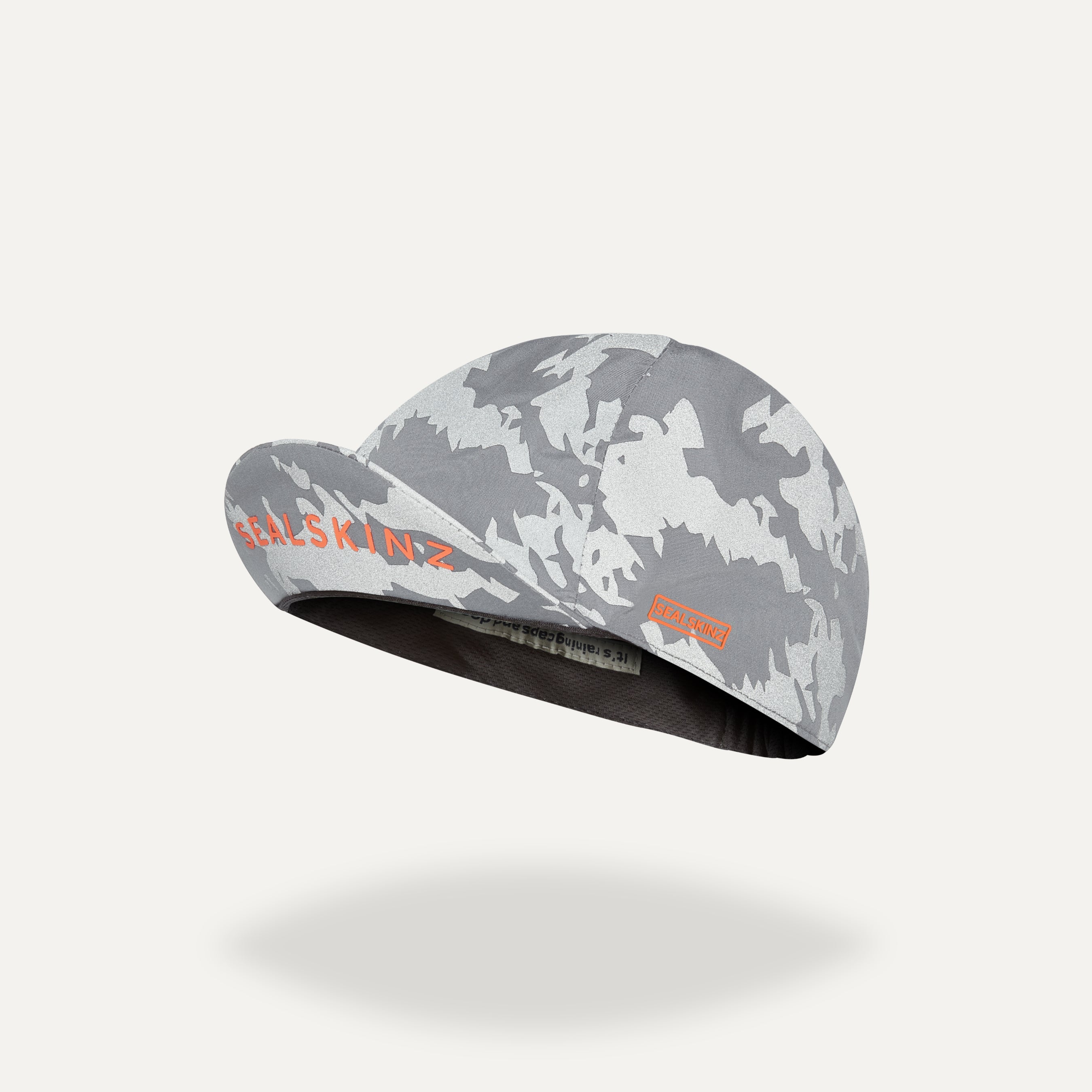 Gorra De Ciclismo Impermeable SEALSKINZ Merton - Reflective Camo, Para Llevar Bajo El Casco